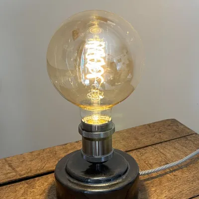 Decorative objects - Black Gaïa Lamp Base - Swirl Bulb - LES POTERIES DE SWANE