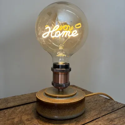 Decorative objects - Gaïa Black Lamp Base - Home Light Bulb - LES POTERIES DE SWANE