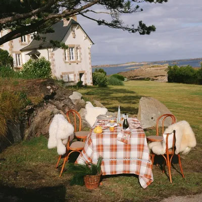 Linge de table textile - Tablecloth Highland Cappuccino - MAISON DÎNETTE