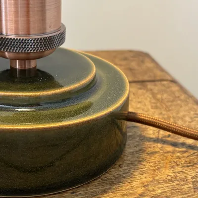 Objets de décoration - Lampe à poser en Grès avec Ampoule Love - LES POTERIES DE SWANE