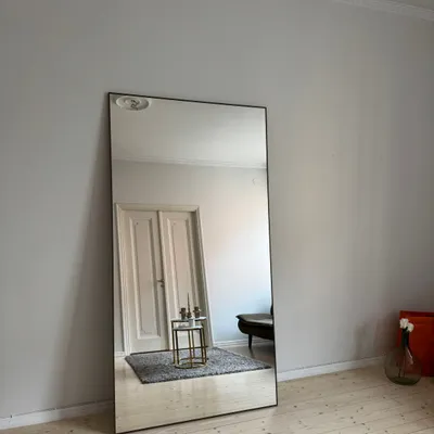 Miroirs - Très grand miroir pleine longueur avec cadre noir (110 x 210 cm) - SCANDINAVIAN GLASSFACTORY