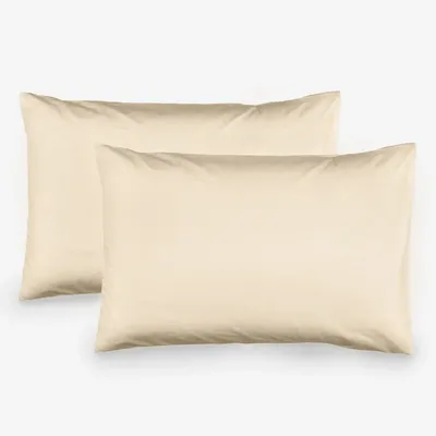 Bed linens - Set of 2pcs cotton pillowcases,50x70cm, Ecru - DILIOS