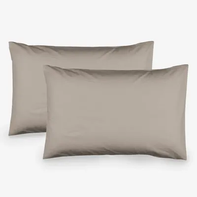 Bed linens - Set of 2pcs cotton pillowcases,50x70cm, Grey - DILIOS
