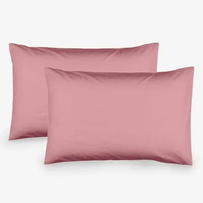 Bed linens - Set of 2pcs cotton pillowcases,50x70cm, rose ash - DILIOS