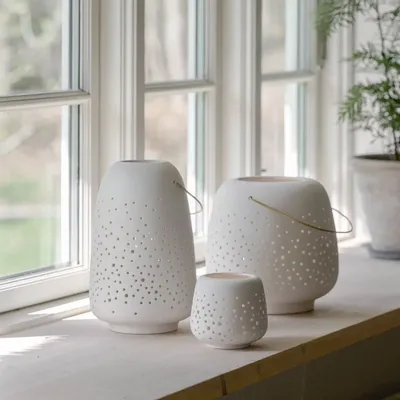 Objets de décoration - Uyuni Lighting - Ceramic Lanterns - PIFFANY COPENHAGEN