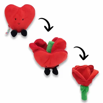 Gifts - Flipetz Heart/Flower Plush - FLIPETZ