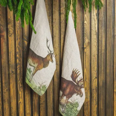 Linge de table textile - LIERRE ET RAMPANTE ǀ Torchons en 100% lin lavé - LINOROOM 100% LINEN TEXTILES