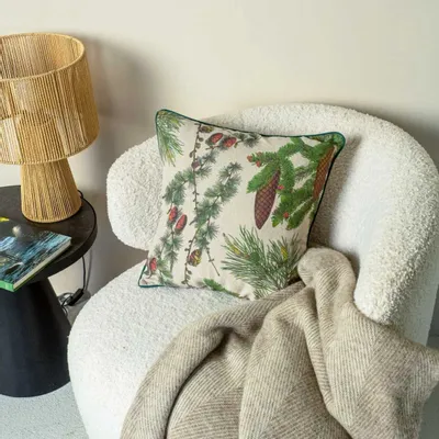 Coussins textile - Housses de coussin en Lin 100% ǀ CONIFERS OMBRAGES - LINOROOM 100% LINEN TEXTILES
