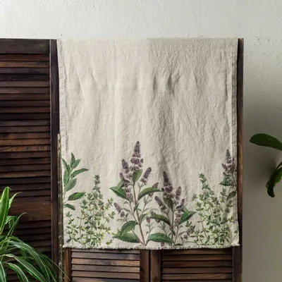 Bath towels - Linen Bath Towel │ FINE HERBS - LINOROOM 100% LINEN TEXTILES