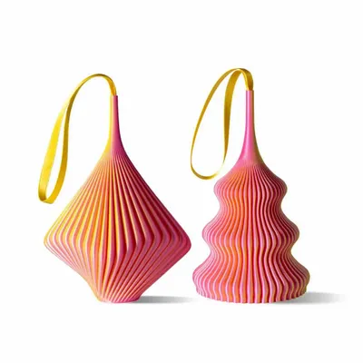 Guirlandes et boules de Noël - Lot de 2 décorations de Noël - Bloz & Zayl Blend - Cotton Candy - SHEYN