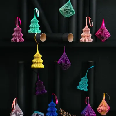 Guirlandes et boules de Noël - Lot de 2 décorations de Noël - Bloz & Zayl Blend - Bubblegum - SHEYN