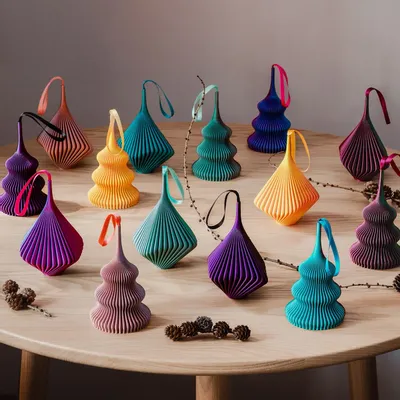 Guirlandes et boules de Noël - Lot de 2 décorations de Noël - Bloz & Zayl Blend - Salmon - SHEYN