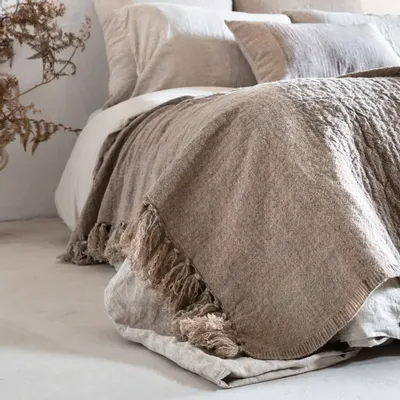 Throw blankets - PERLA blanket 140x220cm - BED AND PHILOSOPHY