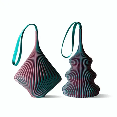 Guirlandes et boules de Noël - Ornaments Set - Bloz & Zayl Blend - Dragon Fruit - SHEYN