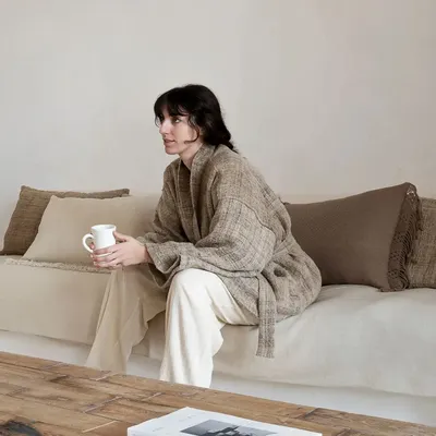 Homewear - Kimono CHAMAN L75cm - BED AND PHILOSOPHY