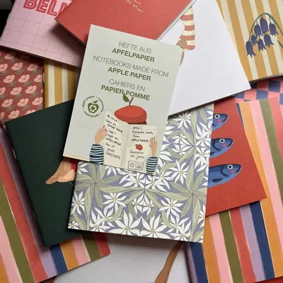 Papeterie bureau - Carnet de notes A6 en papier de pomme - Petit, élégant et astucieux - MIAO PAPETERIE