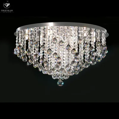 Ceiling lights - Round Crystal Ceiling Chandelier707 - CRISTALUX LIGHTING DESIGN