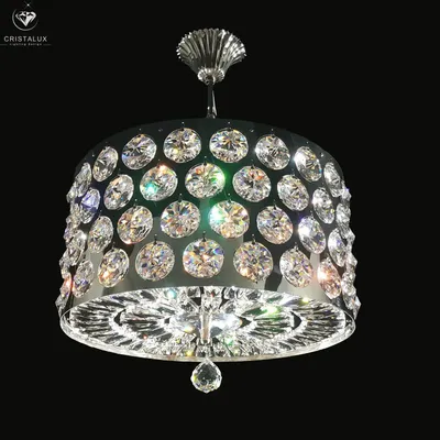 Hanging lights - Crystal Cylindrical Suspension 03041 - CRISTALUX LIGHTING DESIGN