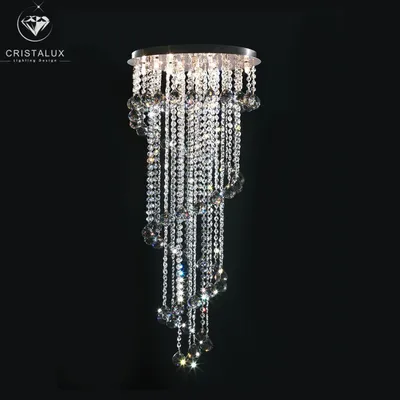 Ceiling lights - Double height spiral - CRISTALUX  LIGHTING DESIGN