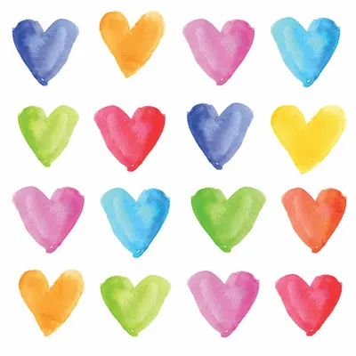 Cadeaux - Aquarell Hearts - PPD PAPERPRODUCTS DESIGN GMBH