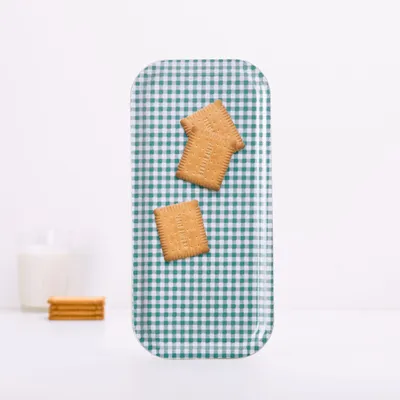 Repas pour enfant - Plateau de service rectangulaire en bois - Petits beurre 15x32 cm - MONBOPLATO