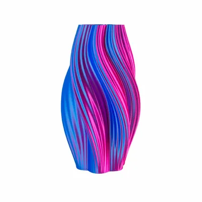 Office design and planning - Vase "Hot Ice Cream" | Multi-color | Pink/Blue - AUURA