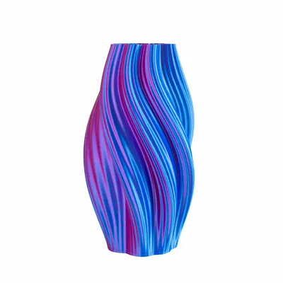 Office design and planning - Vase "Hot Ice Cream" | Multi-color | Pink/Blue - AUURA