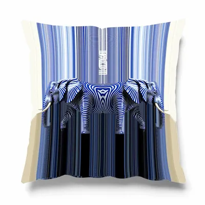 Outdoor decorative accessories - ZEBRILLUSION CUSHION - LOVE BY MILSHTEIN