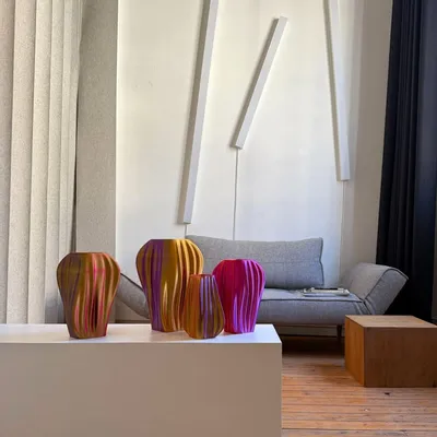 Vases - Vase Drapé – Design sculptural imprimé en 3D - AEREA STUDIO