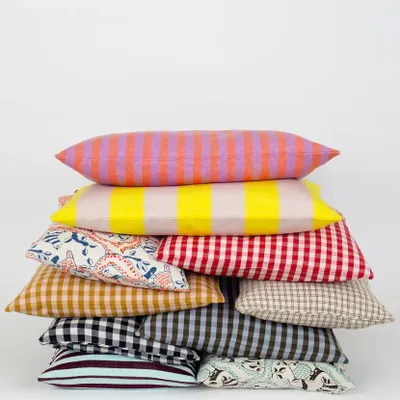 Comforters and pillows - Striped Cushion covers - A WORLD OF CRAFT