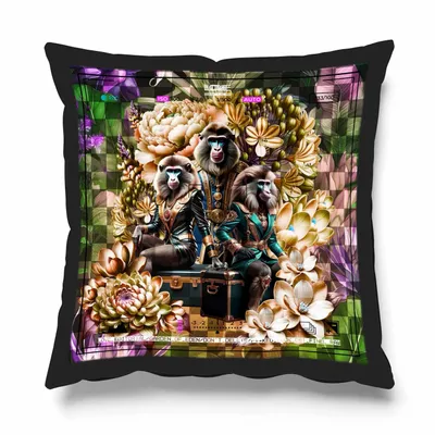 Outdoor decorative accessories - APE-TITUDE CUSHION - LOVE BY MILSHTEIN