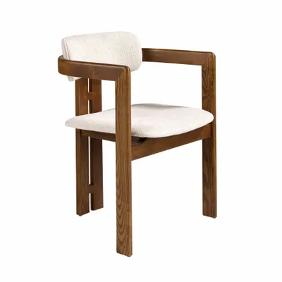 Chairs - Off-white fabric chair - ANGEL CERDÁ