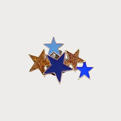 Jewelry - bijou broche CLAP POPSTAR Blue - CLAP PARIS