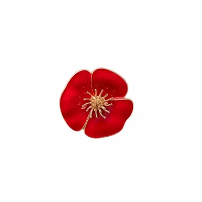 Bijoux - bijou broche CLAP POPPY RED - le coquelicot rouge - CLAP PARIS