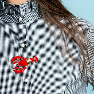Jewelry - CLAP EYMARD the lobster COOK RED brooch jewelry - red and gold - CLAP PARIS