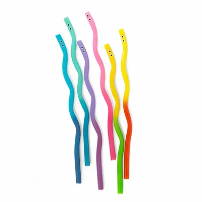Ustensiles de cuisine - Pailles Kidoki WigglyWorm - KIKKERLAND
