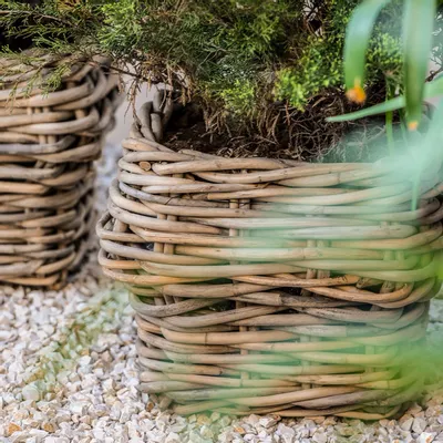 Decorative objects - Square basket Irving low - GOMMAIRE