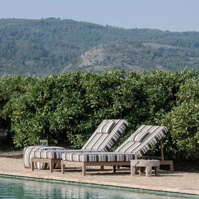 Outdoor fabrics - Sunny bed Copenhague - cushion set deluxe - GOMMAIRE