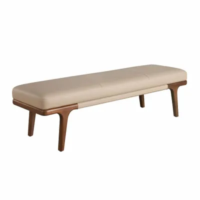 Bancs - Banc en simili cuir vison - ANGEL CERDÁ