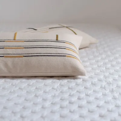 Coussins textile - COLLECTION COUSSIN COTON ORGANIQUE NAGA & ORIGAMI - MILLE ET CLAIRE