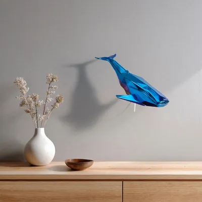 Spa - Sculpture en porcelaine – Baleine Bleue - OCEANSTORE DESIGN