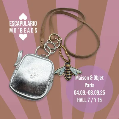 Bijoux - Sac à clip en cuir - ESCAPULARIO
