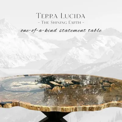 Dining Tables - Terra Lucida - The Shining Earth - Petrified Wood Table - PRESTONEX DESIGN PVT LTD