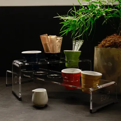 Accessoires thé et café - Deux plateaux pour 8 tasses ou verres à café - Missorium Duo - EGOUNDESIGN