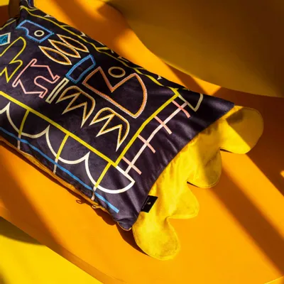Comforters and pillows - Egypt Decorative Velvet Pillow - Embroidery - LULASCLAN