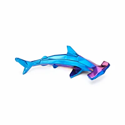 Spas - Porcelain Hammerhead Sculpture – Blue - OCEANSTORE DESIGN