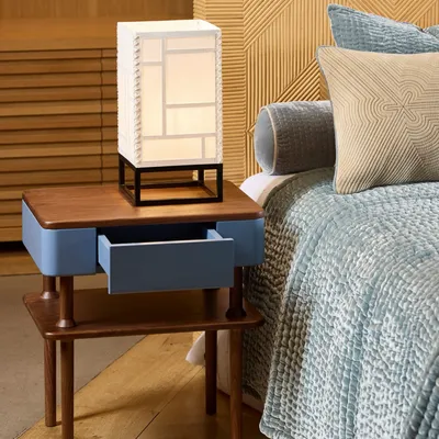Night tables - SIGNATURE lacquered solid walnut bedside table - CFOC