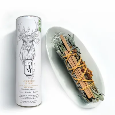 Cadeaux - bâton de fumigation à la française - Bouquet du cerf BIO - TOTEM NATURE