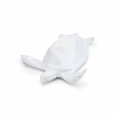 Wall ensembles - Porcelain Turtle Sculpture – White - OCEANSTORE DESIGN
