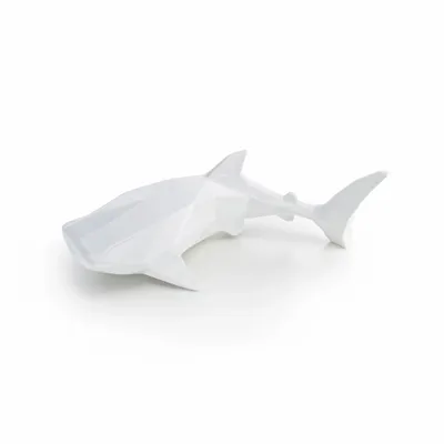 Objets design - Sculpture en porcelaine – Requin-Baleine Blanc - OCEANSTORE DESIGN